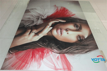 Wide format glass printing