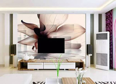 TV background wall tiles printing effect, TV background wall decoration
