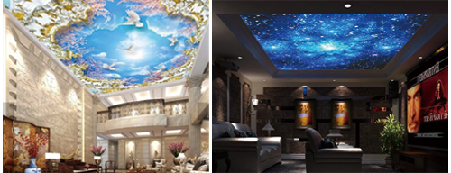 Custom ceiling printing for home decoration