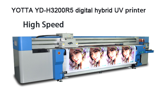 Digital hybrid UV LED flatbed printer | YOTTA
